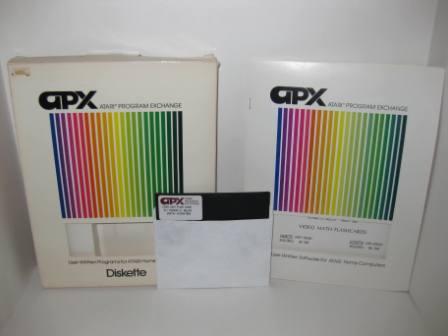 APX Video Math Flashcards (Diskette) (CIB) - Atari 400/800 Game